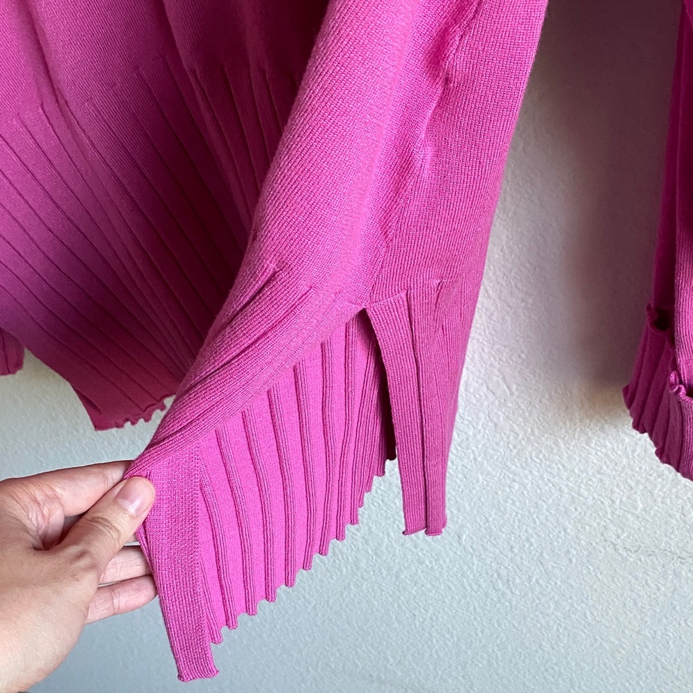 Ulla Popken Pink Ribbed Knit Sweater - Picture 7 of 10